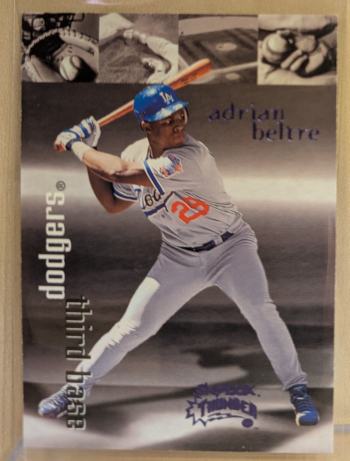 1999 Skybox Thunder RANT #298 Adrian Beltre Dodgers RARE PURPLE FOIL INSERT