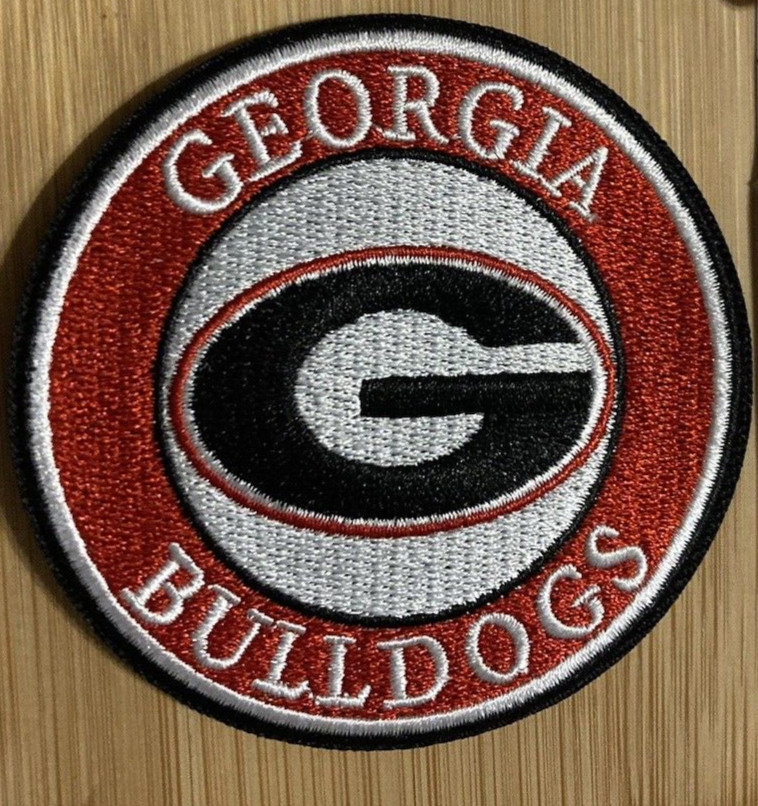 University of Georgia Bulldogs Iron On Embroidered Patch Great on Hats & Jackets