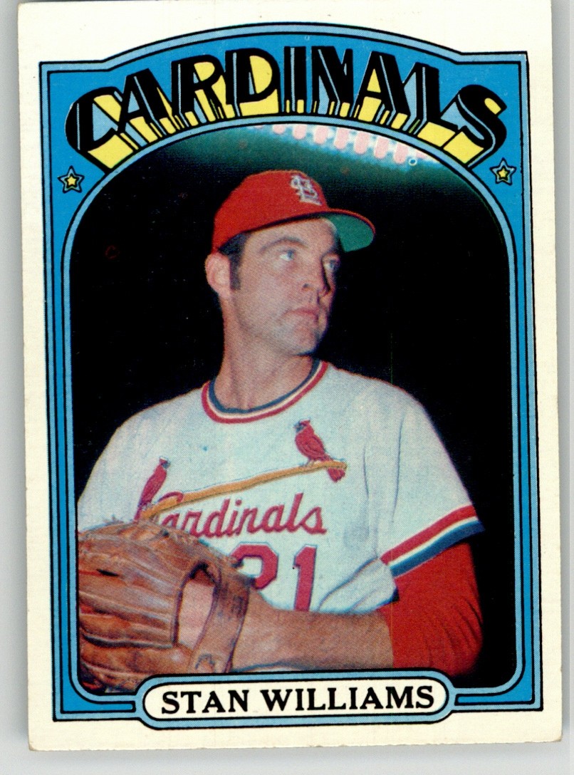 Stan Williams 1972 Topps 9 St. Louis Cardinals VG