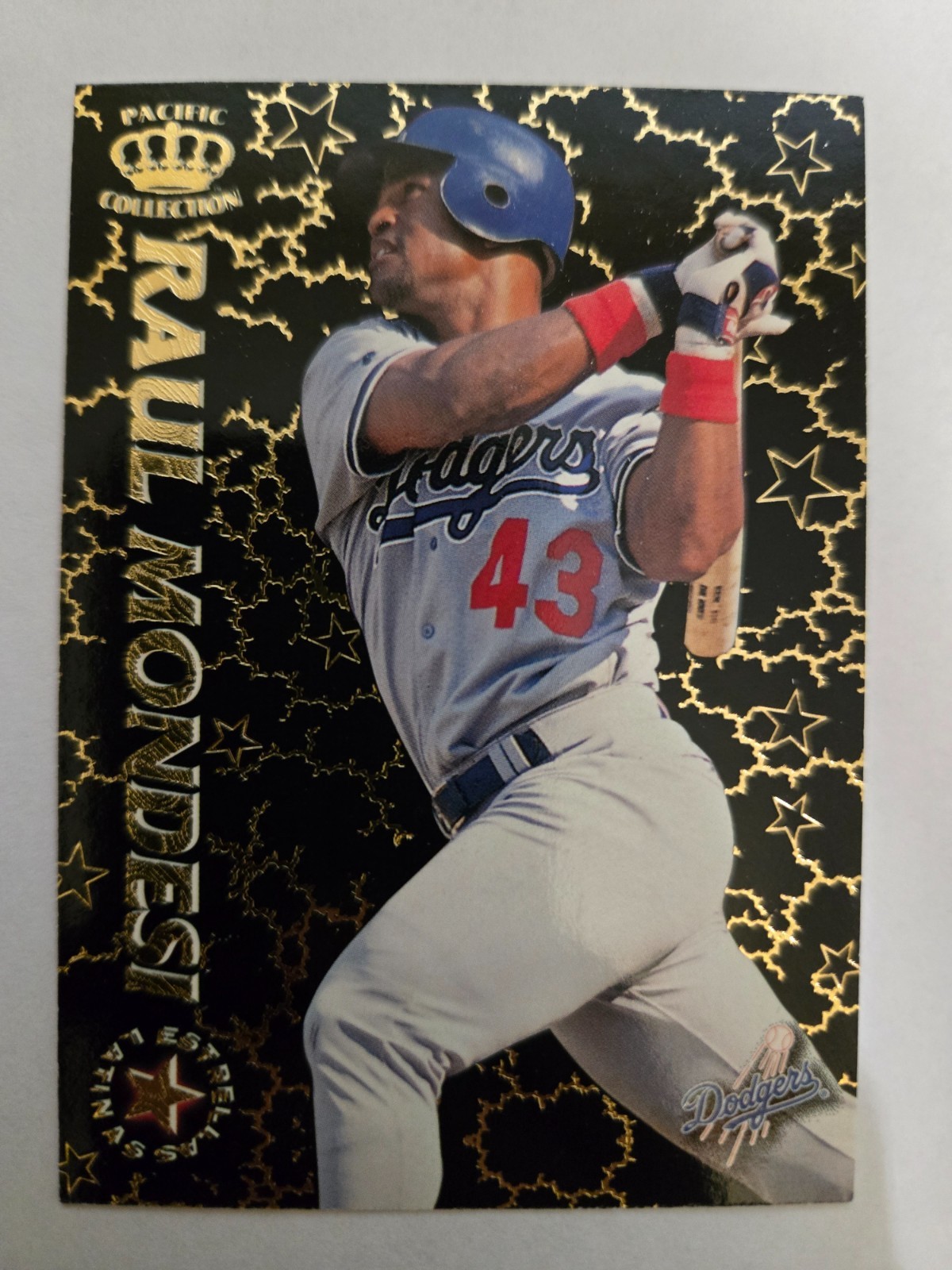 1996 Pacific Crown Collection ESTRELLAS LATINAS EL-21 Raul Mondesi, LA Dodgers
