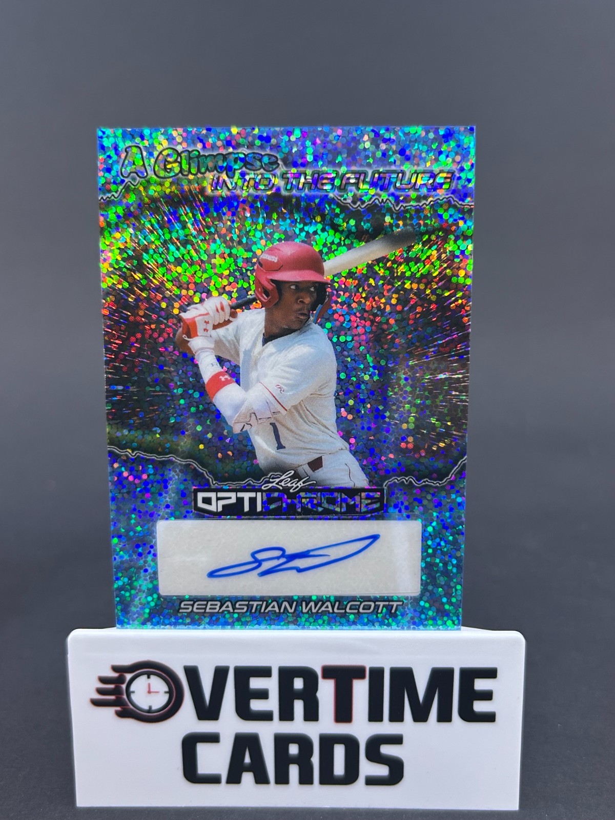 2026 Leaf Optichrome Sebastian Walcott Teal Glitter Glimpse Into Future Auto /7