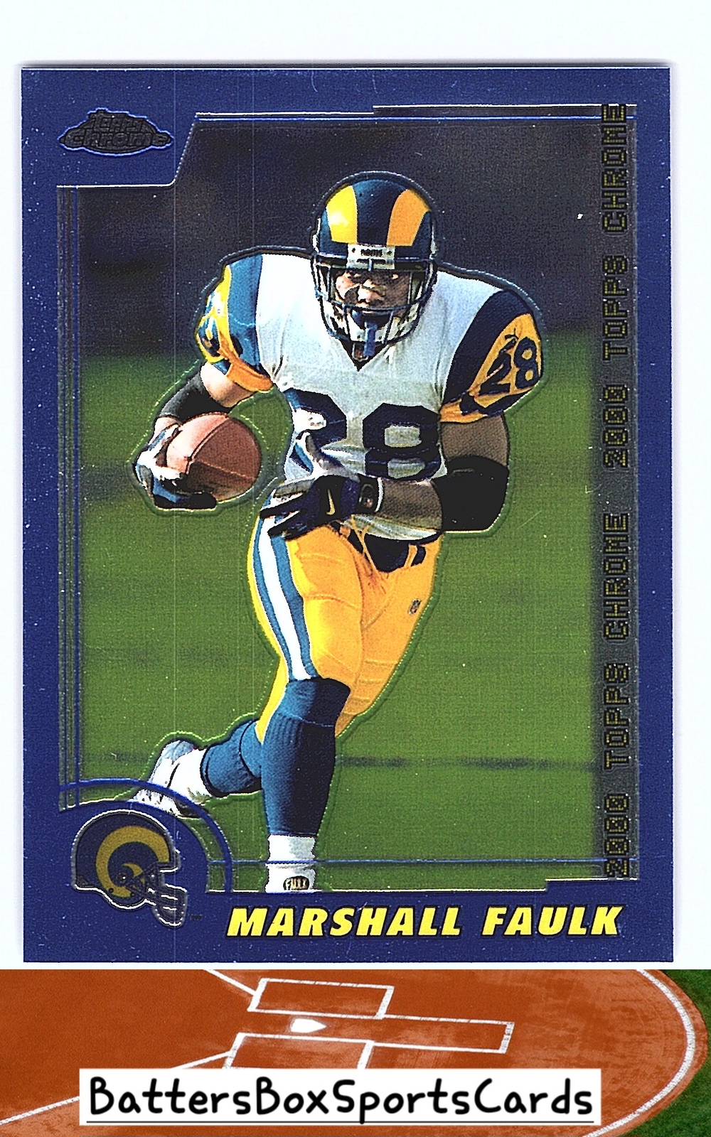 2000 Topps Chrome #124 Marshall Faulk
