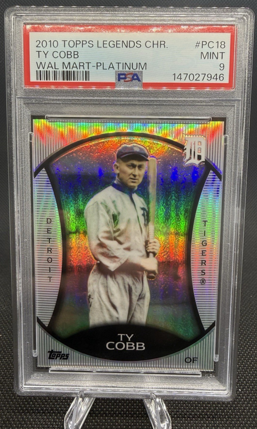 2010 Topps Legends Chrome Ty Cobb PSA 9 Mint Detroit Tigers Hall of Fame