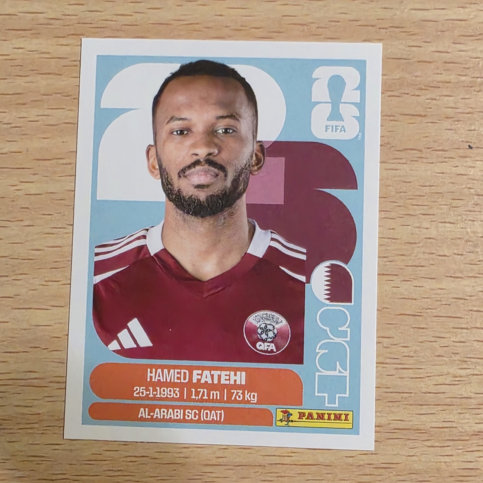 2026 Panini FIFA World Cup Sticker Hamed Fatehi #QAT 12 Qatar