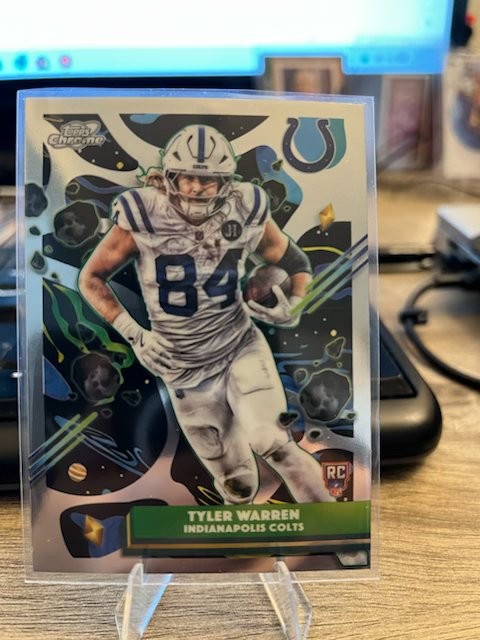 2025 Topps Chrome Cosmic Tyler Warren Indianapolis Colts Rookie #143
