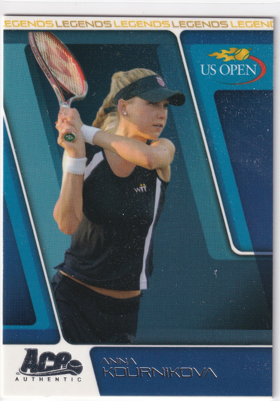 Anna Kournikova 2008 Ace Authentic Legends – US Open Tennis Card US27 (1 CARD)