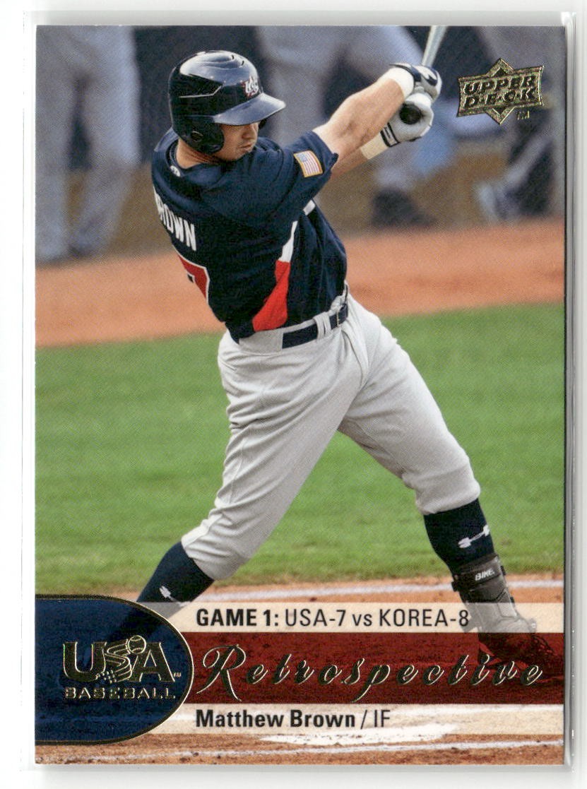 2009 Upper Deck Matthew Brown USA National Team Retrospective #USA-1