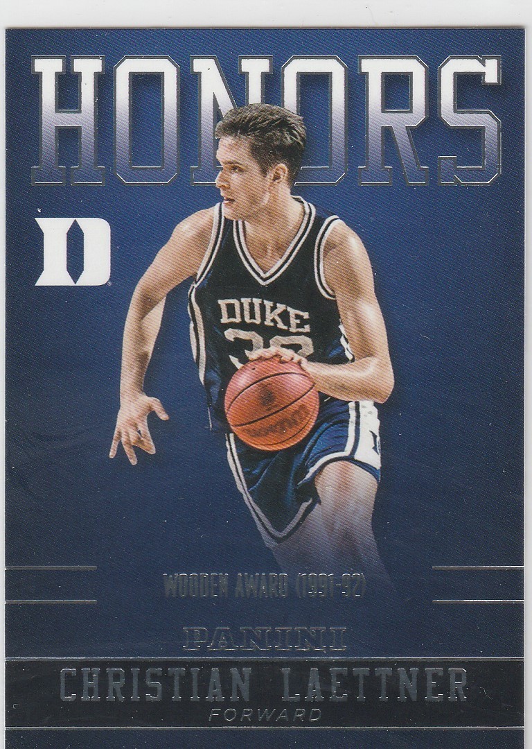 CHRISTIAN LAETTNER 2015 PANINI DUKE COLLEGIATE HONORS INSERT CL-DU