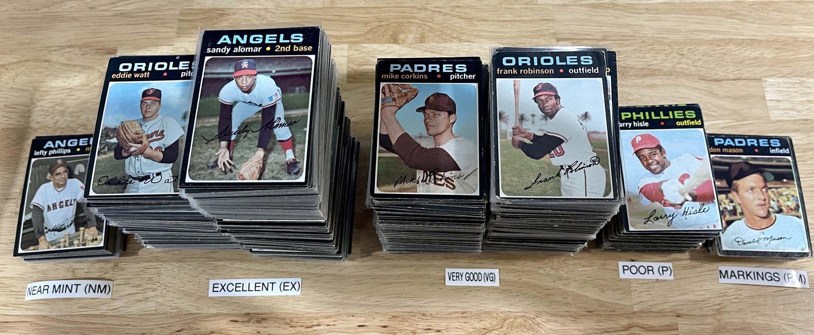 1971 Topps Baseball Cards 351-500 (P-NM) – You Pick – Complete Your Set