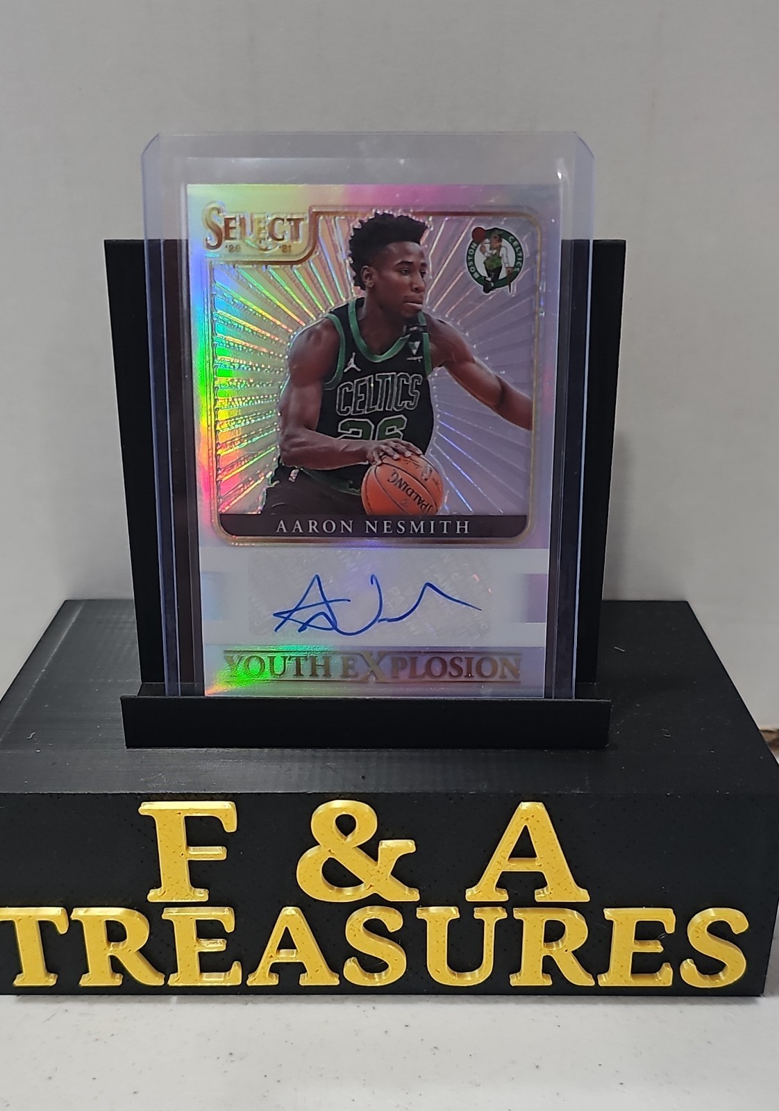 2020-21 Panini Select – Youth Explosion Signatures Aaron Nesmith #YES-ANS…