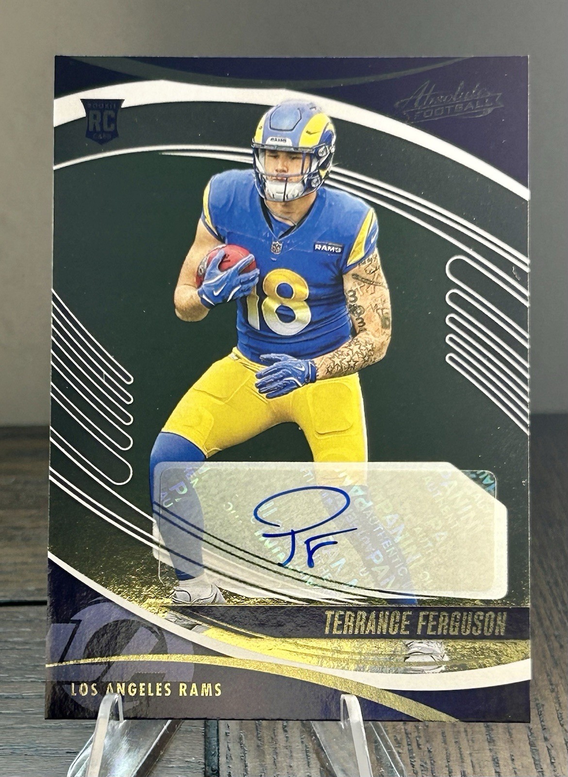Panini 2025 Absolute Terrance Ferguson Rookie Auto #182 Los Angeles Rams