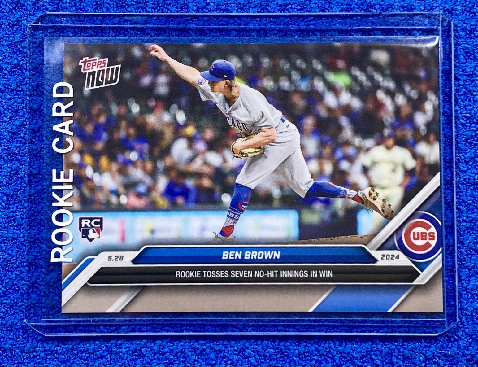 Chicago Cubs Rookie Ben Brown Tosses 7-Inning No-Hitter (10 Ks) Winner TN#238 RC