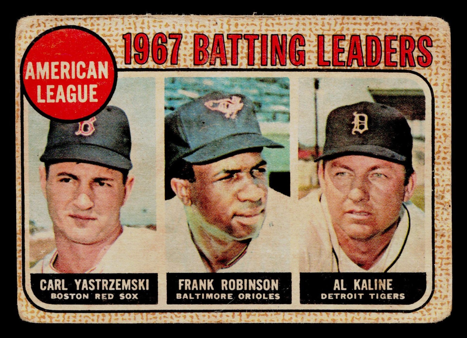1968 Venezuela Topps #2 Leaders Frank Robinson Kaline Carl Yastrzemski HOF