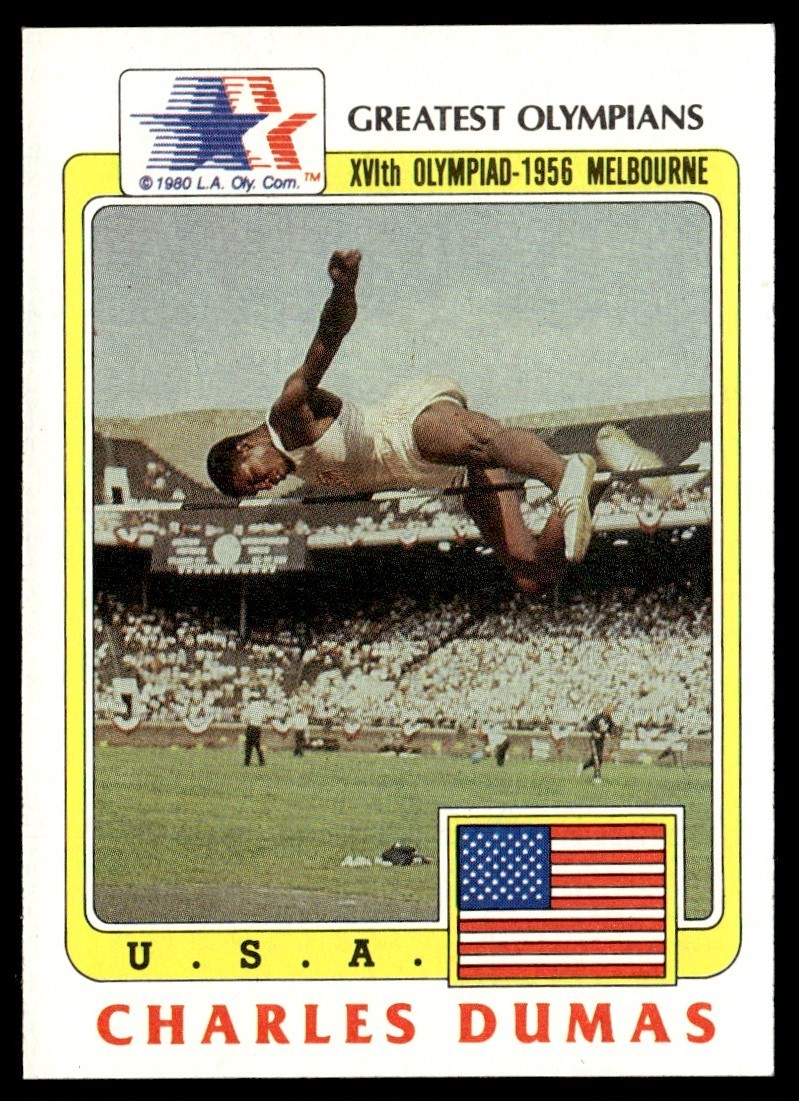 1983 Topps Greatest Olympians Charles Dumas #13