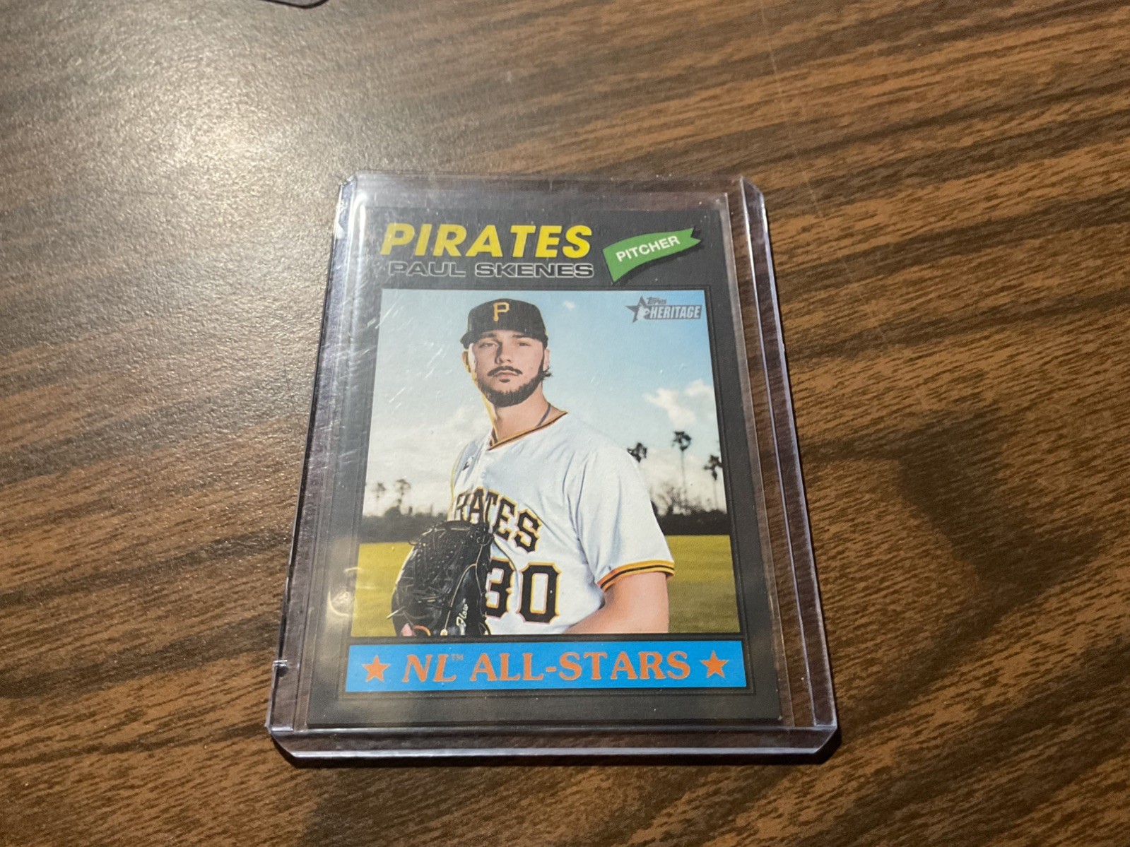 10 Topps Baseball Paul Skenes Pittsburgh Pirates 1 is a 2024 Topps Heritage PSA9