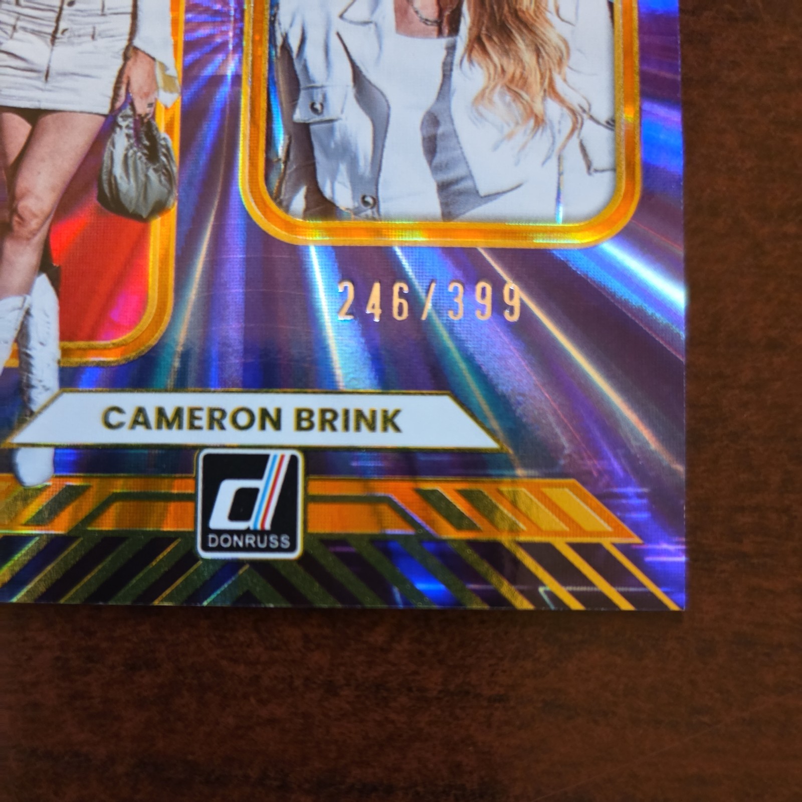 Panini 2025 Donruss WNBA Tunnel Vision #8 Cameron Brink Serial # Gold Holo