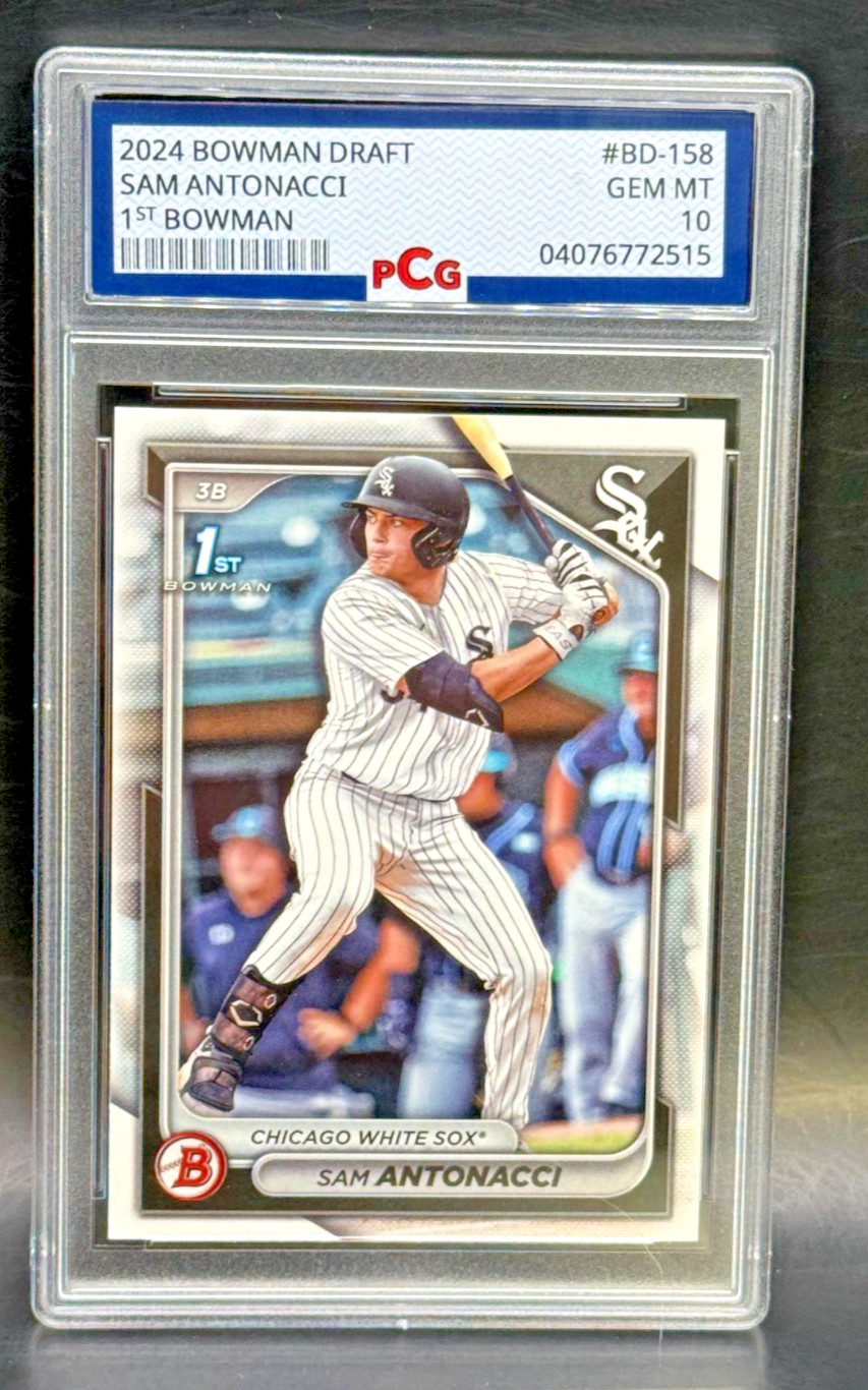 2024 Bowman Draft Sam Antonacci 1st #BD-158 PCG 10 GEM MINT Prospect White Sox