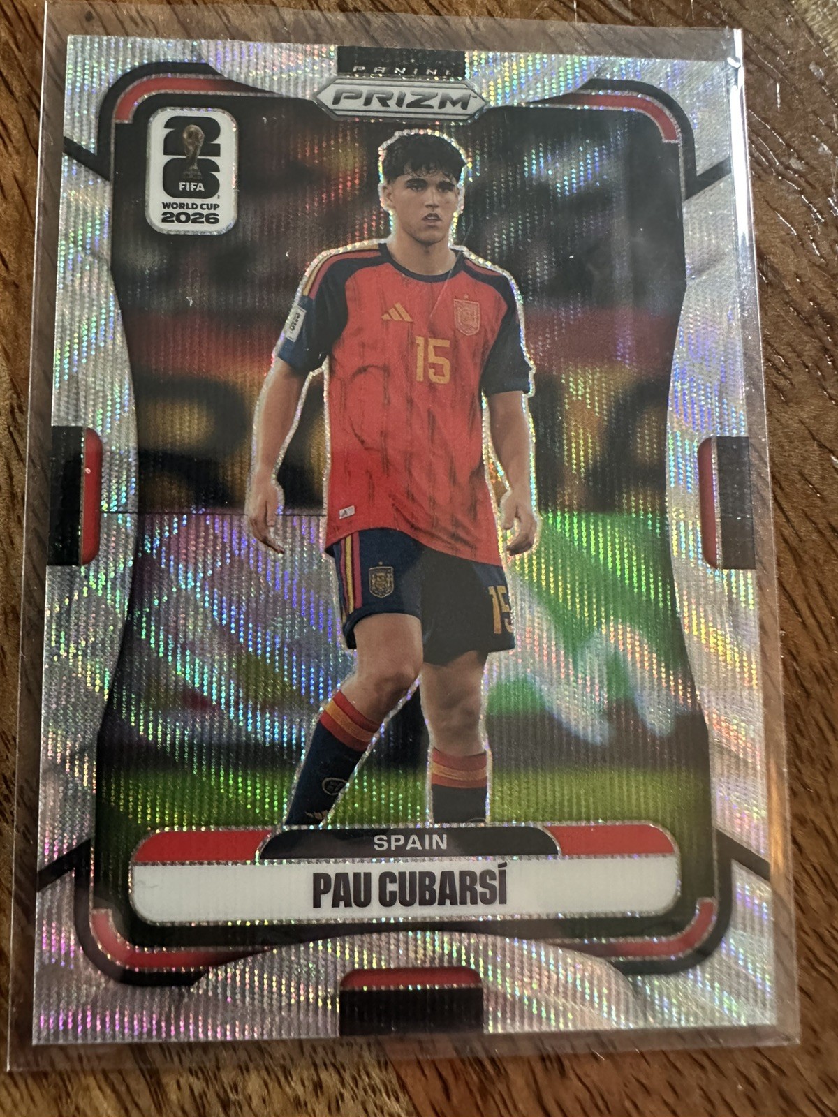 2026 Panini Prizm FIFA World Cup Pau Cubarsi Silver Wave Prizm