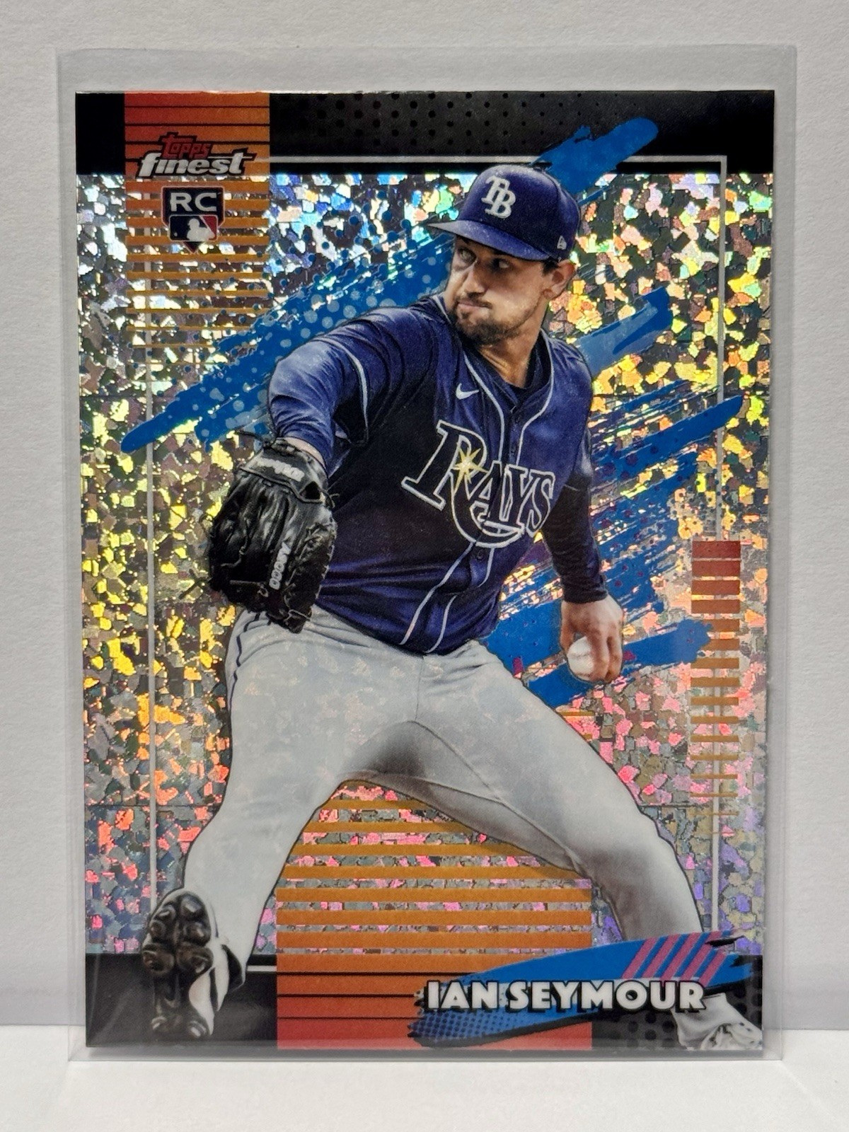 Ian Seymour Rookie 2026 Topps Finest Mini Diamond Uncommon Parallel #154 Rays