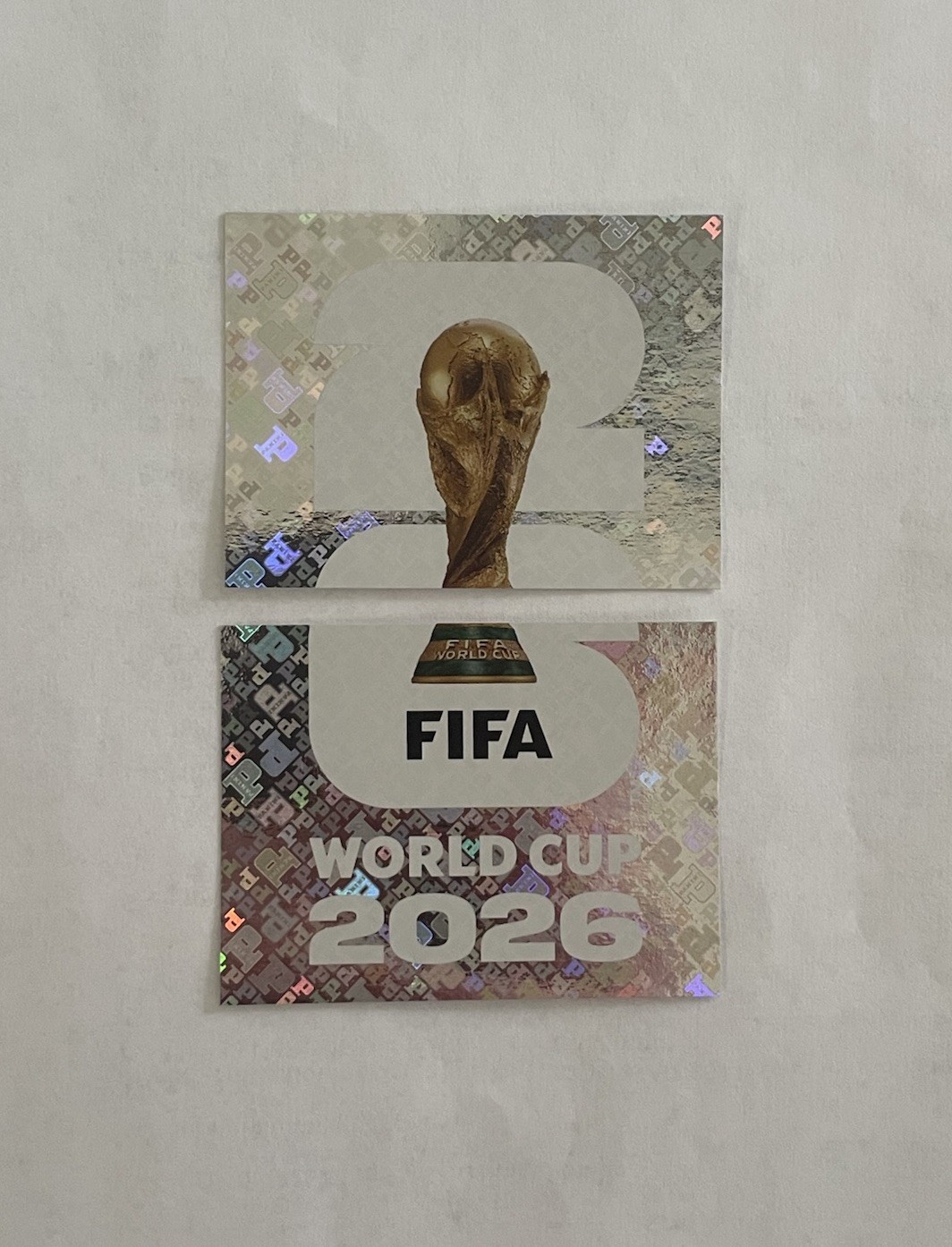2026 Panini FIFA World Cup Sticker Collection FWC 1 & 2 World Cup FOIL