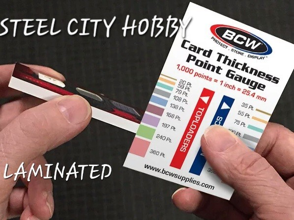 BCW-⭐LAMINATED⭐ Card Thickness Point Gauge Tool-Sports Trading Card-