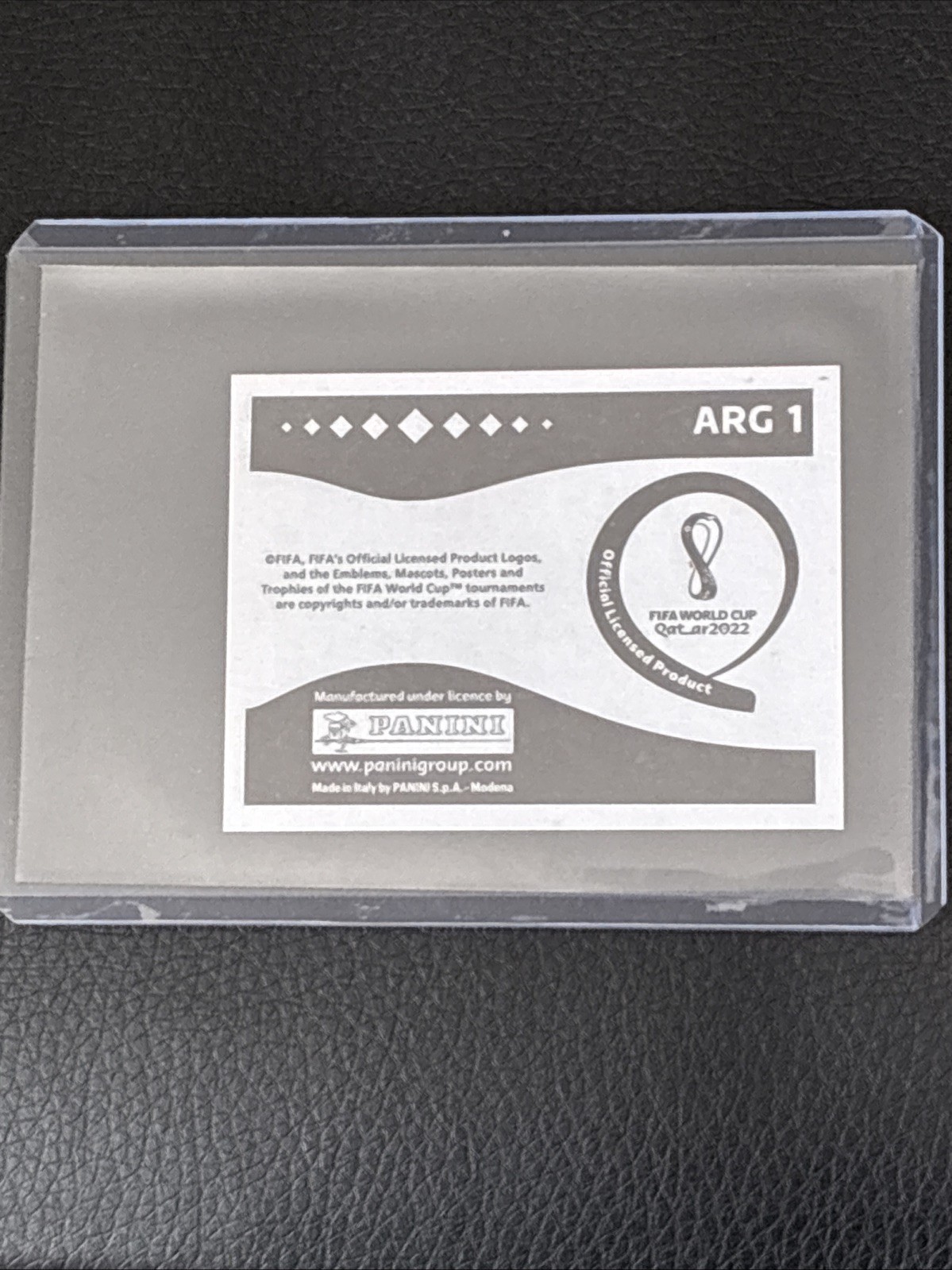 2022 Panini FIFA World Cup Qatar Sticker Argentina Team Rare Red Border #ARG1