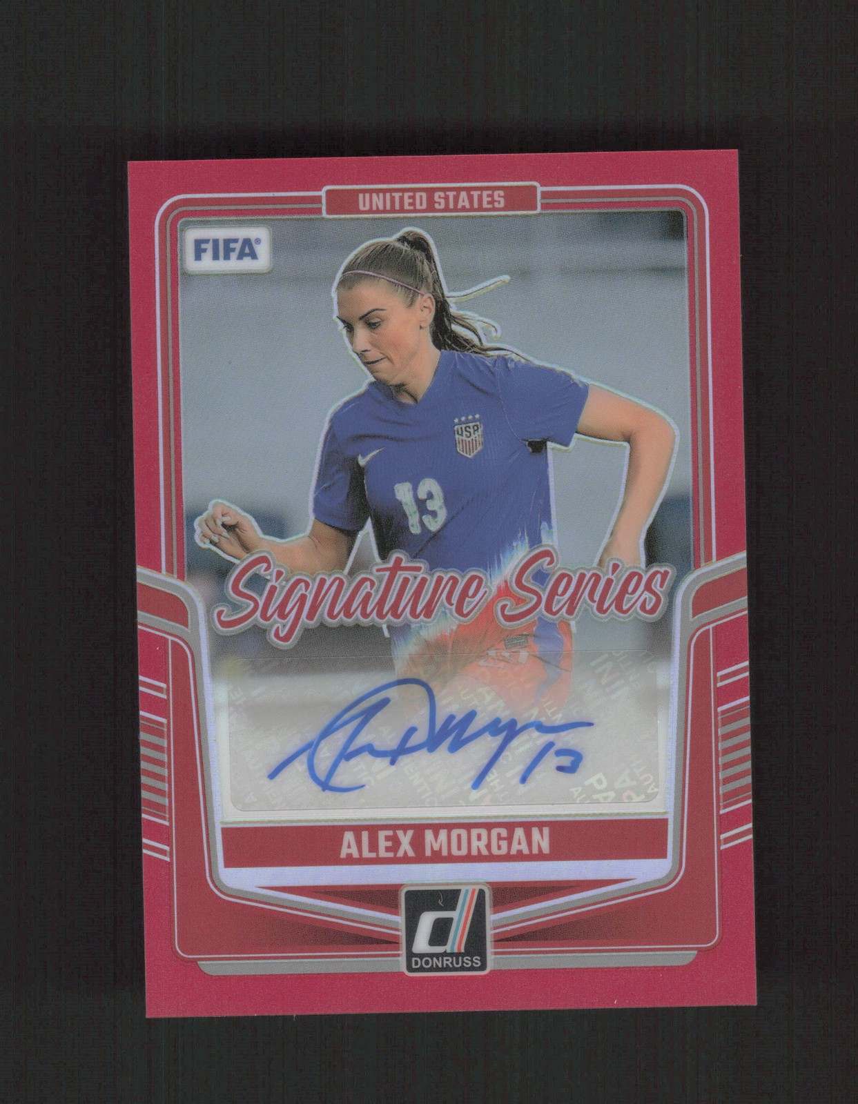 2024-25 Donruss #SS-AM Alex Morgan Signature Series Red #/49