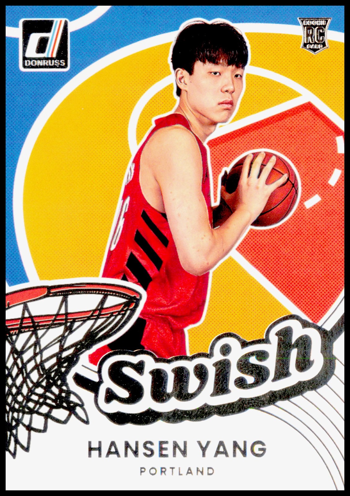 2025-26 Donruss Hansen Yang Card Swish Portland Trail Blazers #20