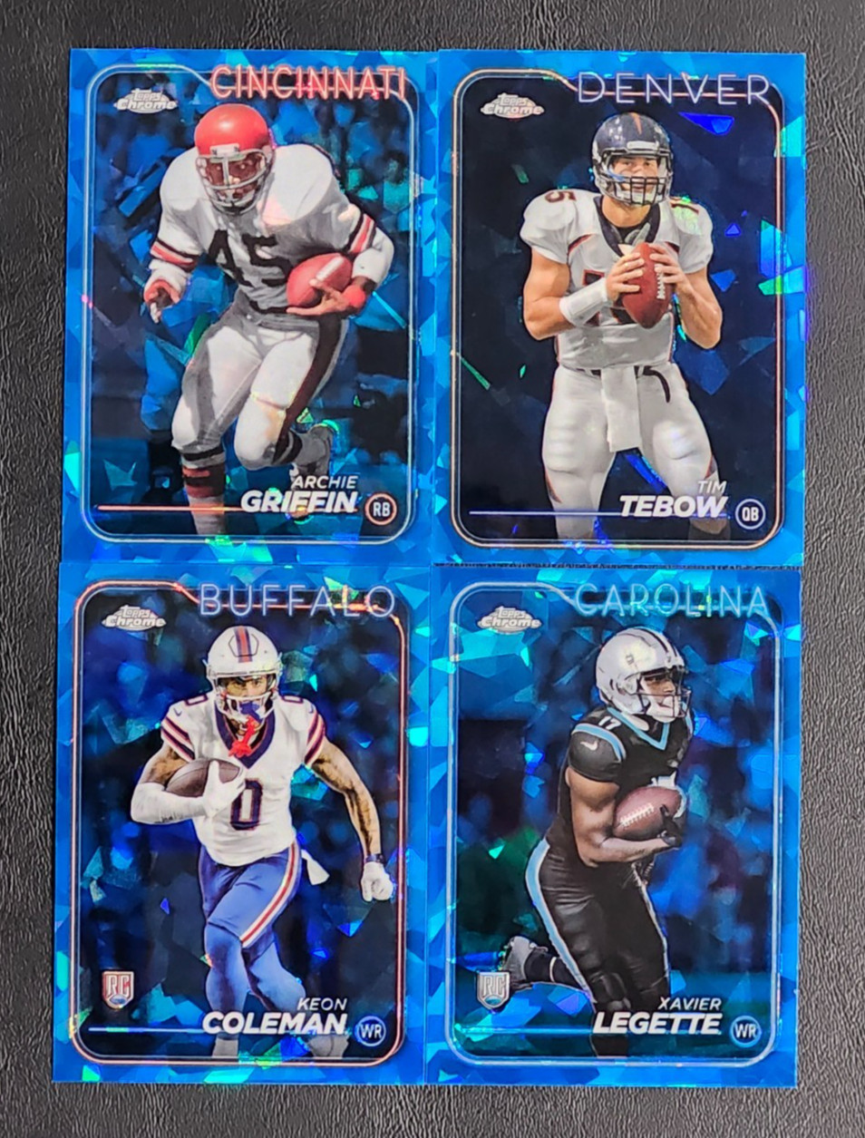 2024 Topps Chrome Football SAPPHIRE EDITION with Rookies You Pick the Card
