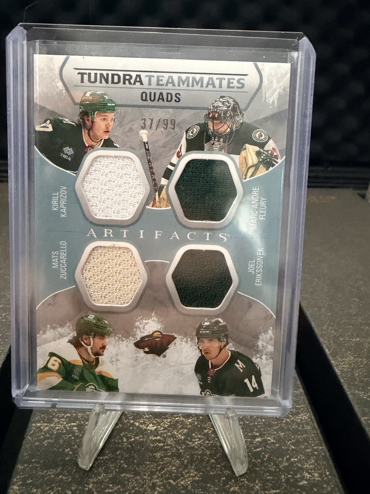 2023-24 Artifacts Tundra Teammates Quads KAPRIZOV FLEURY ZUCCARELLO ERIKSSON EK