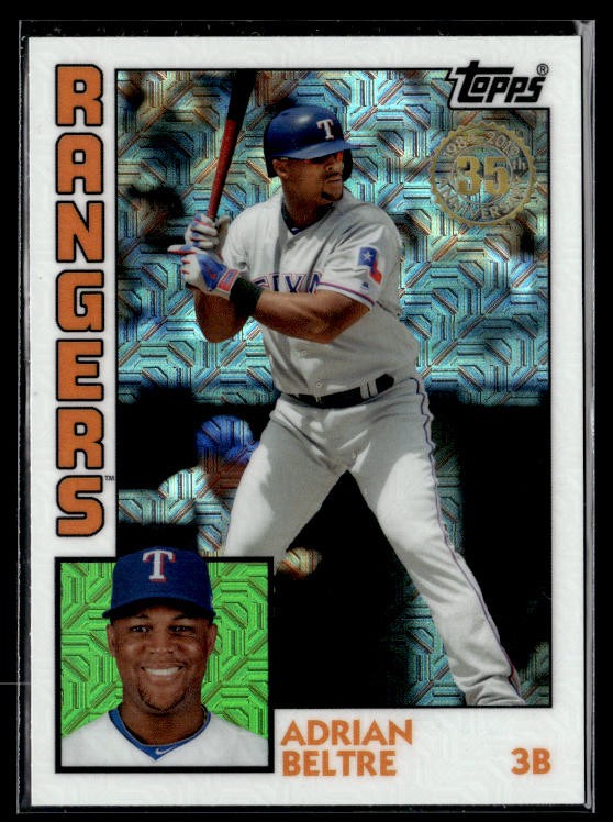 2019 Topps Chrome #T84-38 Adrian Beltre Mojo Refractor