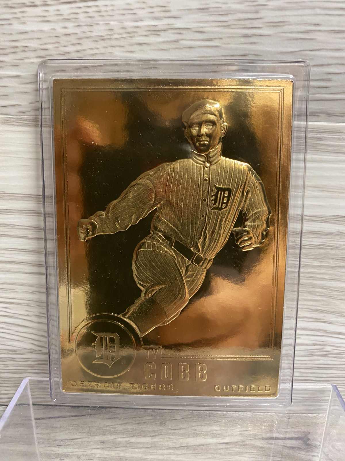 1996 24k Gold Commemorative Baseball Card #49 TY COBB