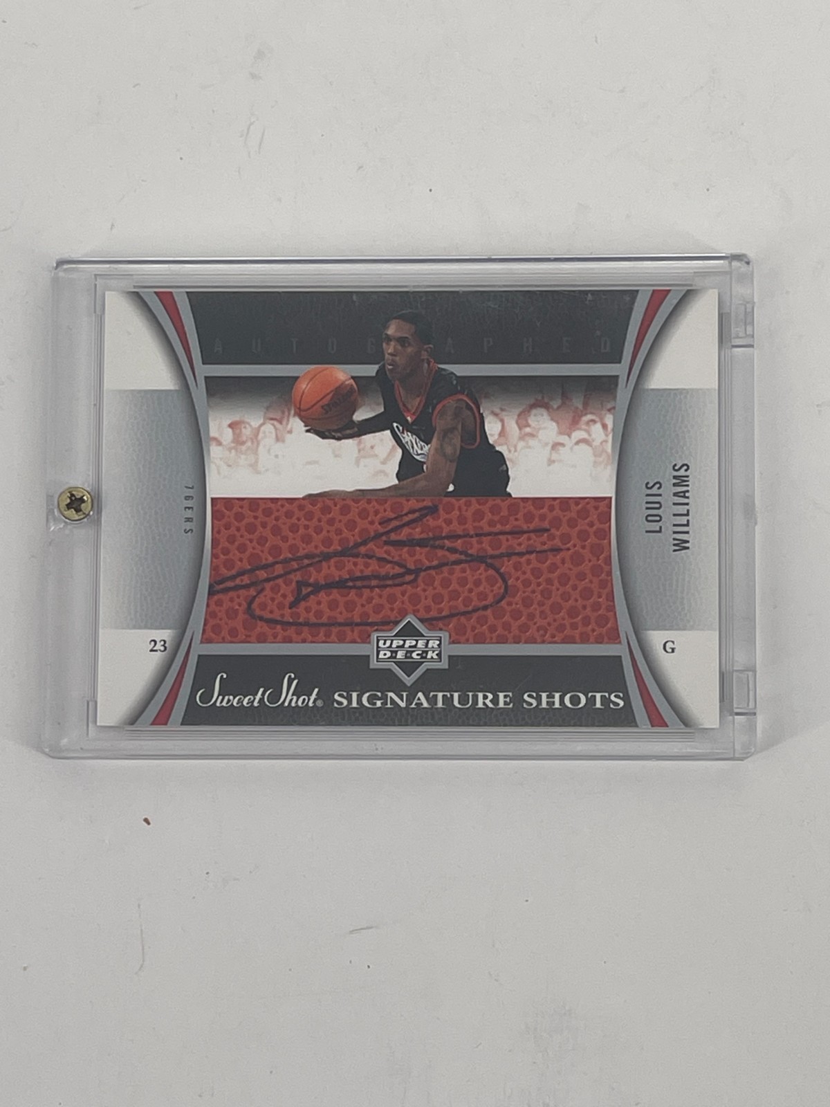 2006-07 Upper Deck Sweet Shot Louis Williams Signature Shots Auto SSL-LW