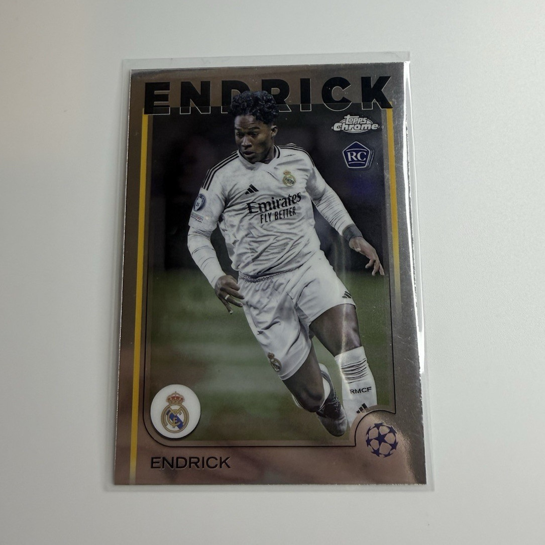 Topps Chrome 2024-25 UEFA Club Competitions #100 Endrick RC Real Madrid CF
