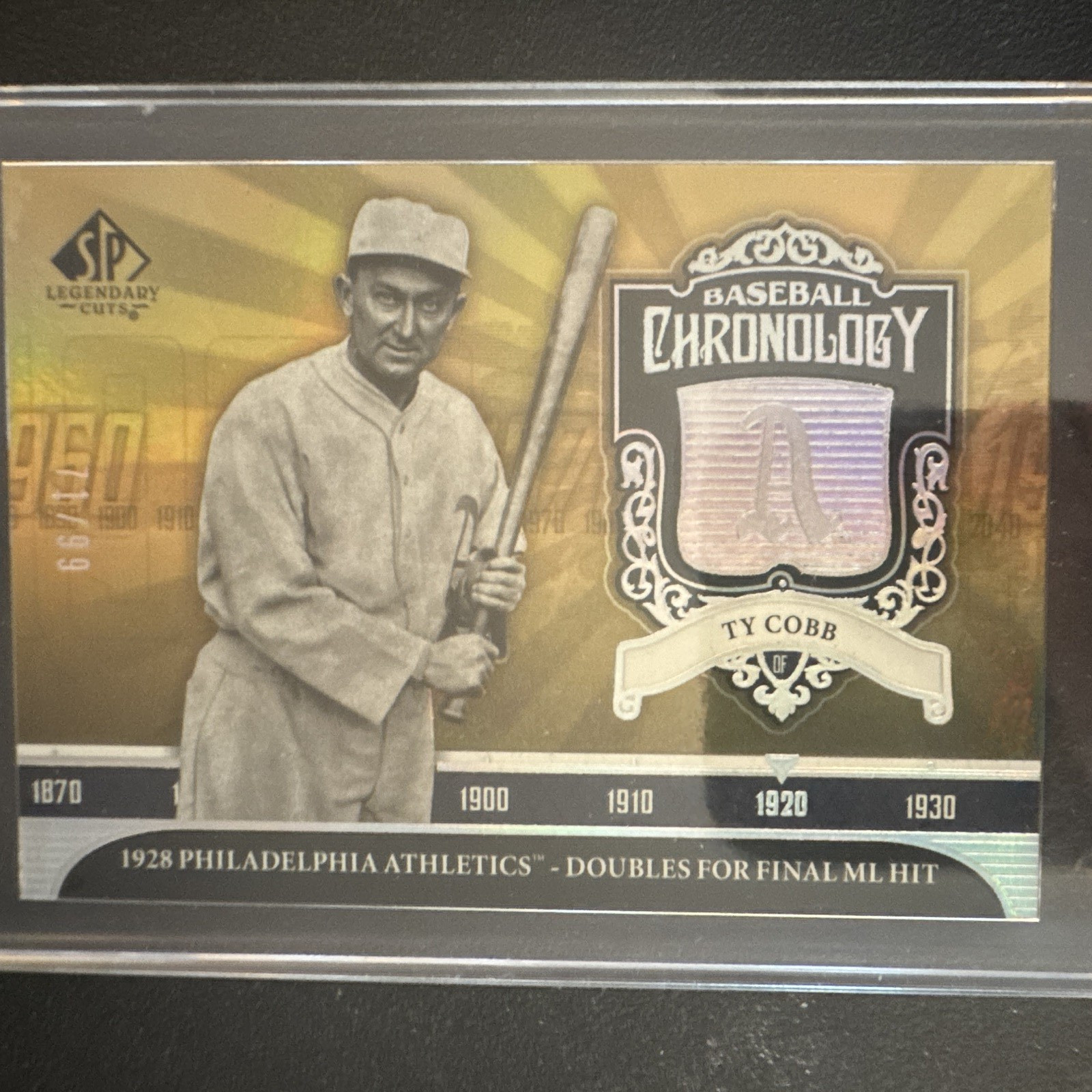 Upper Deck 2006 SP Legendary Cuts Ty Cobb Baseball Chronology BC-TC6 #/99