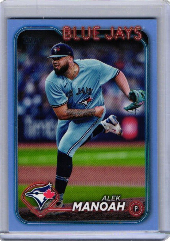 2024 Topps #675 Alek Manoah /50 Father’s Day Powder Blue