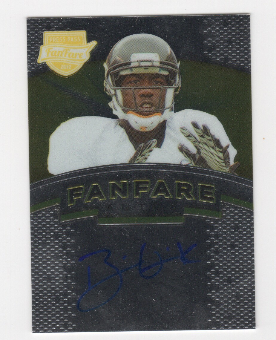 Brian Quick AUTOGRAPH Los Angeles Rams 2012 Press Pass AUTO Football St. Louis