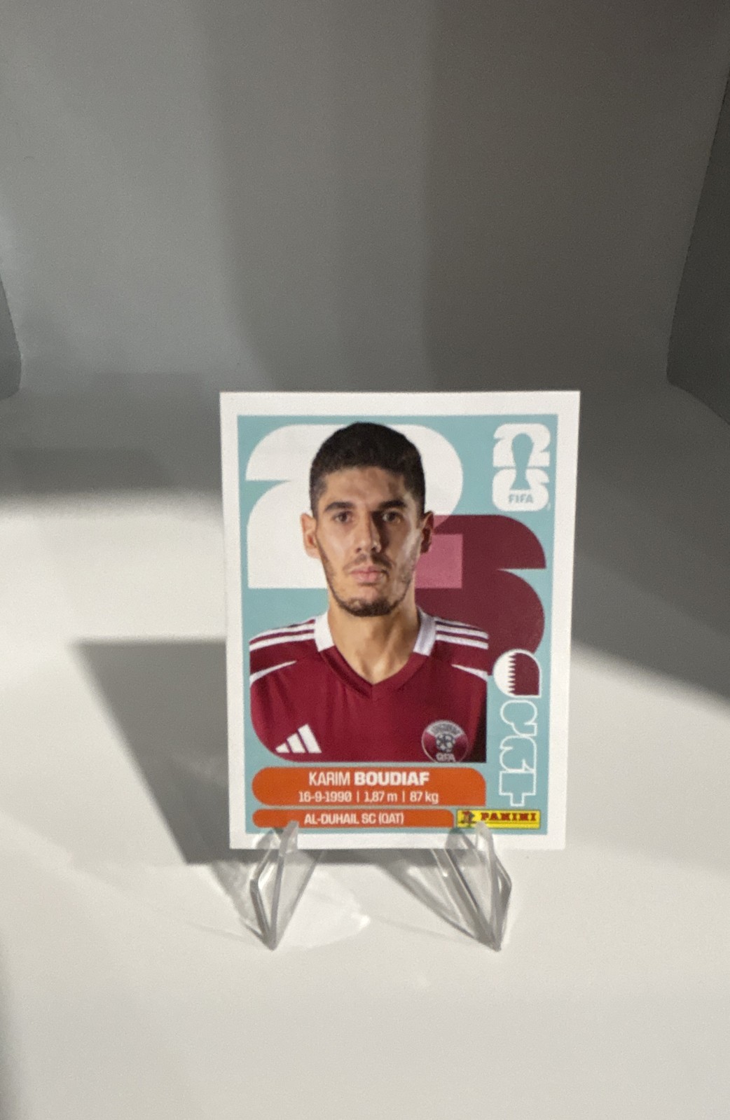 2026 Panini FIFA World Cup Stickers Karim Boudiaf QAT Qatar #QAT10