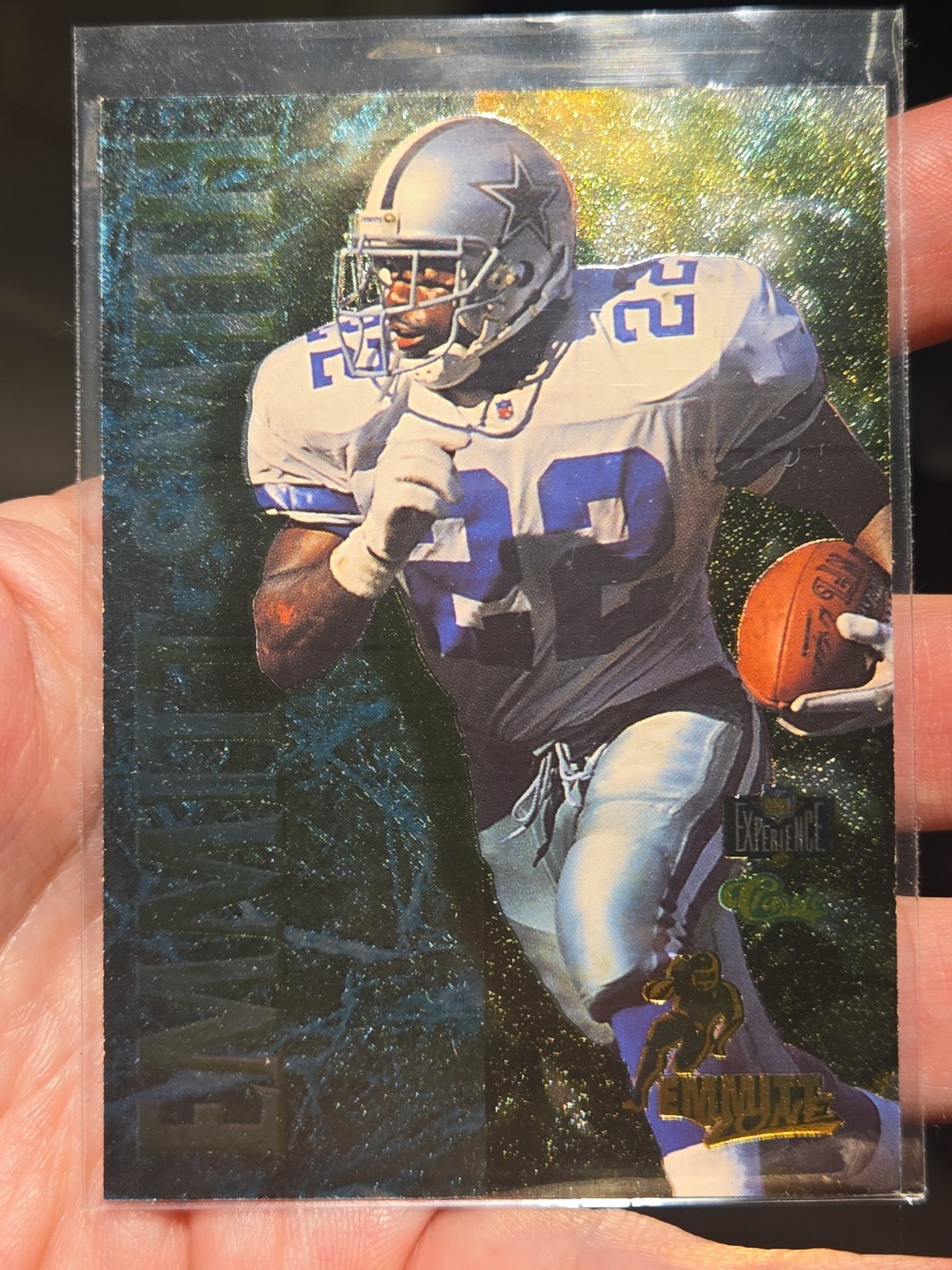 1996 Classic NFL Experience Emmitt zone Emmitt Smith #2 Super Rare Insert /1996