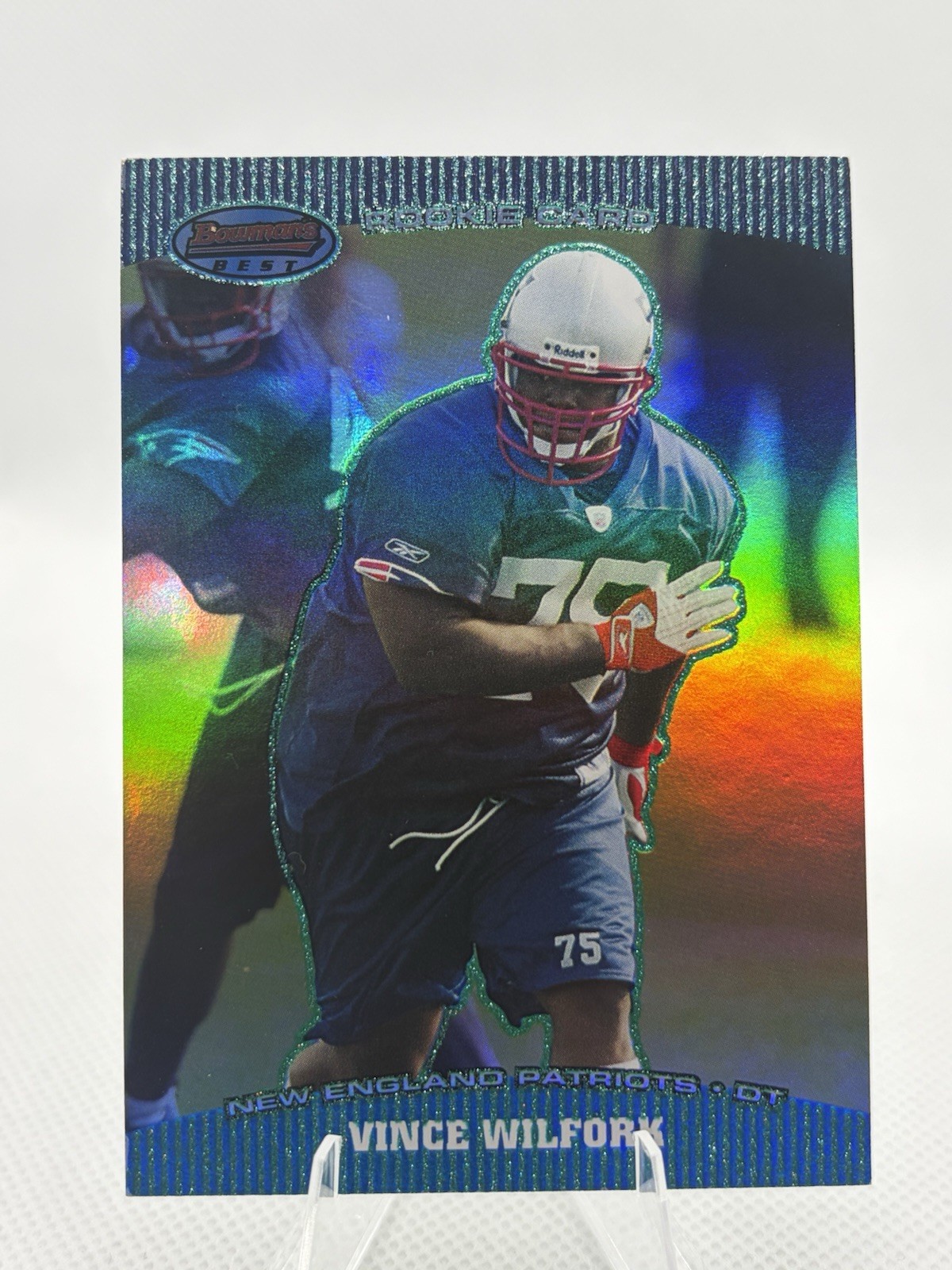 2004 Bowman’s Best – Vince Wilfork #87 Green /499 (RC)