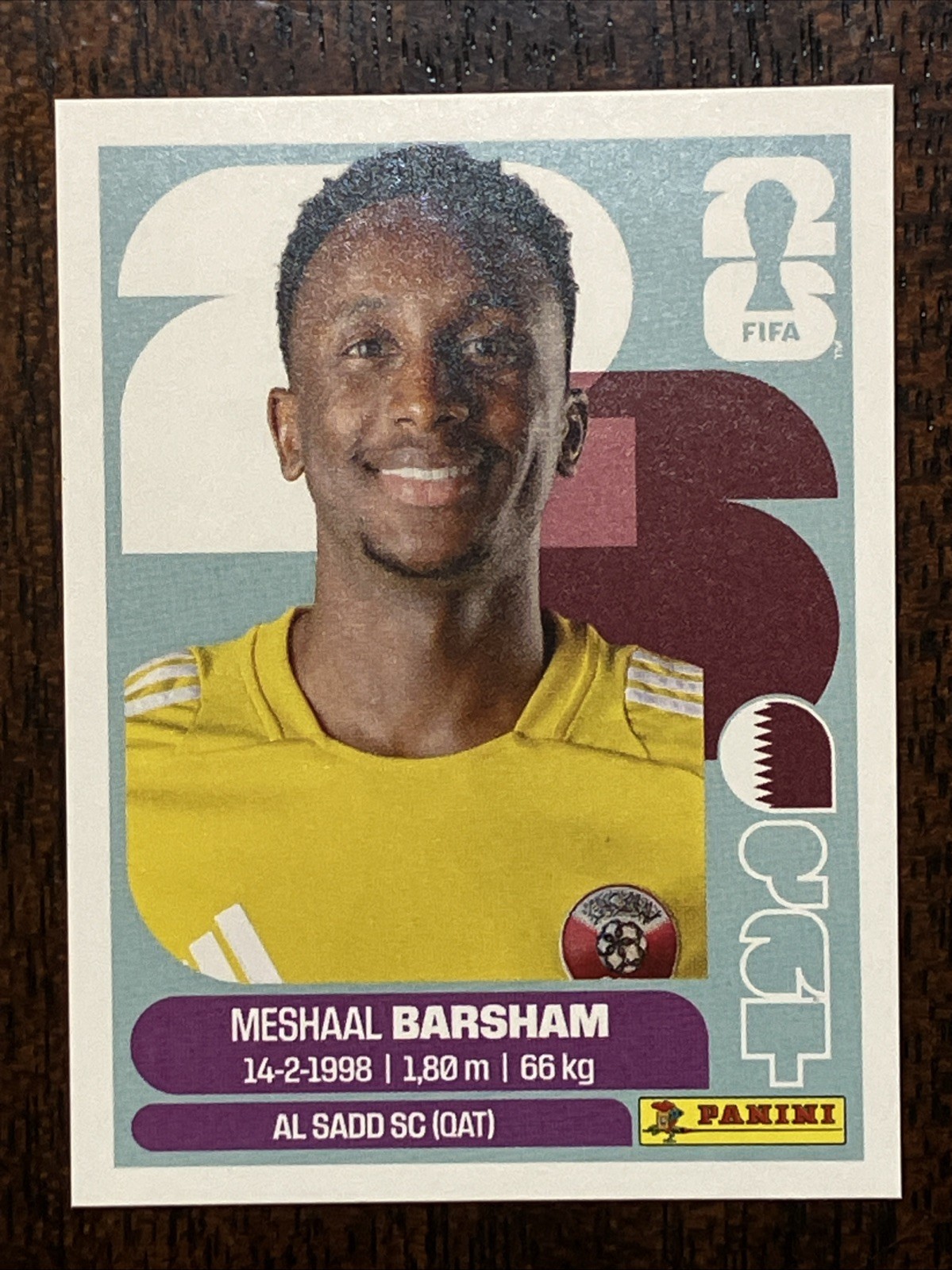 2026 Panini FIFA World Cup Sticker Meshaal Barsham #QAT 2 – Qatar