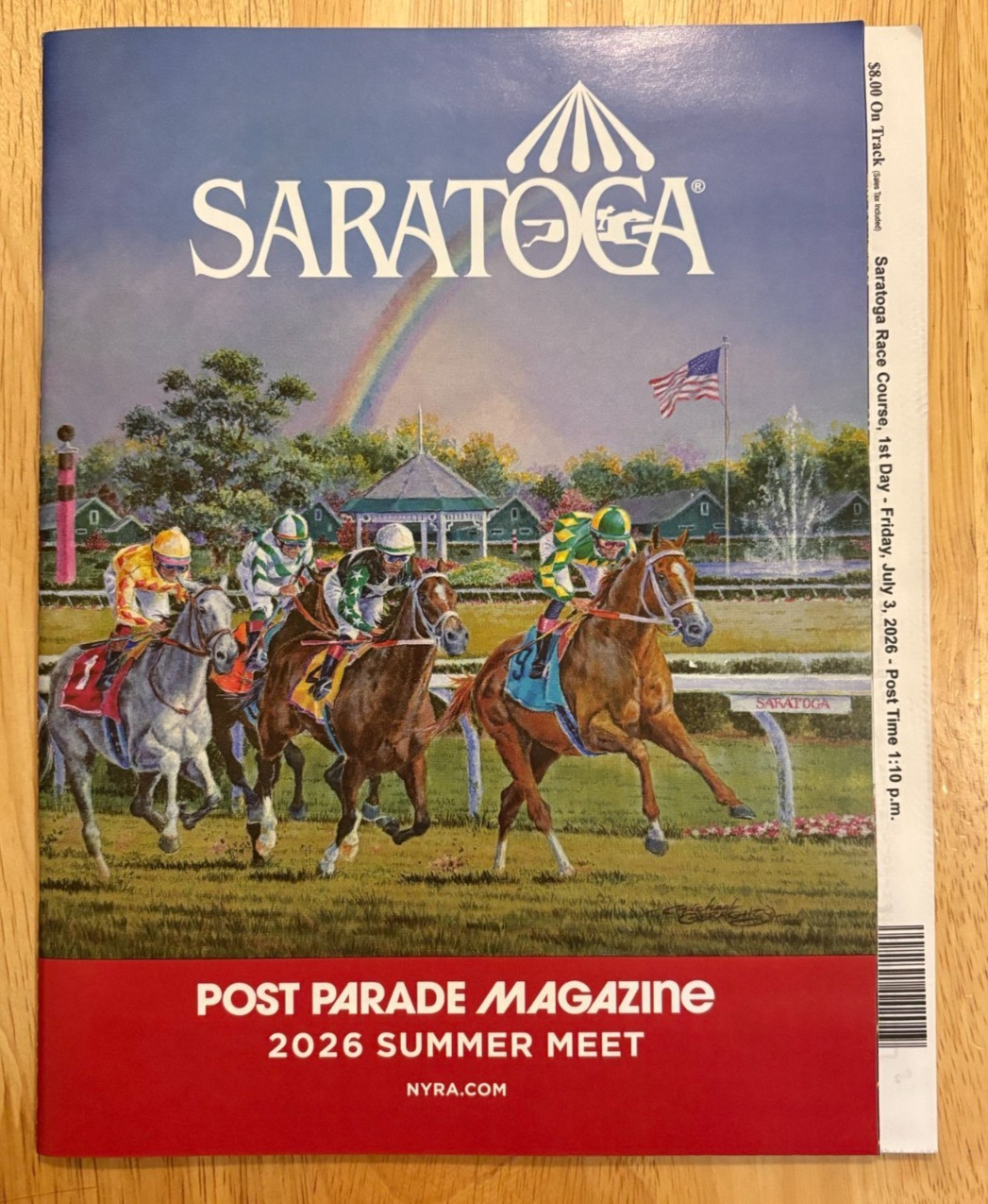 2026 Saratoga Race Course Program, Your Pick, Horse Racing, Travers, Whitney