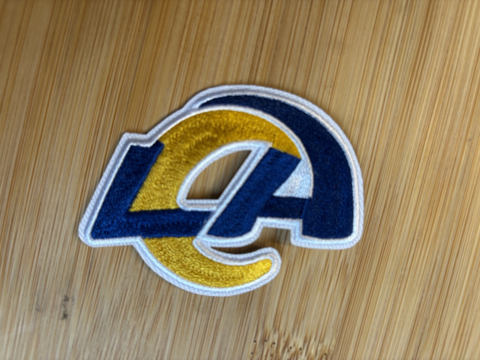 Los Angeles Rams Embroidered Iron On Patch Great On Jackets & Hats Free Shipping