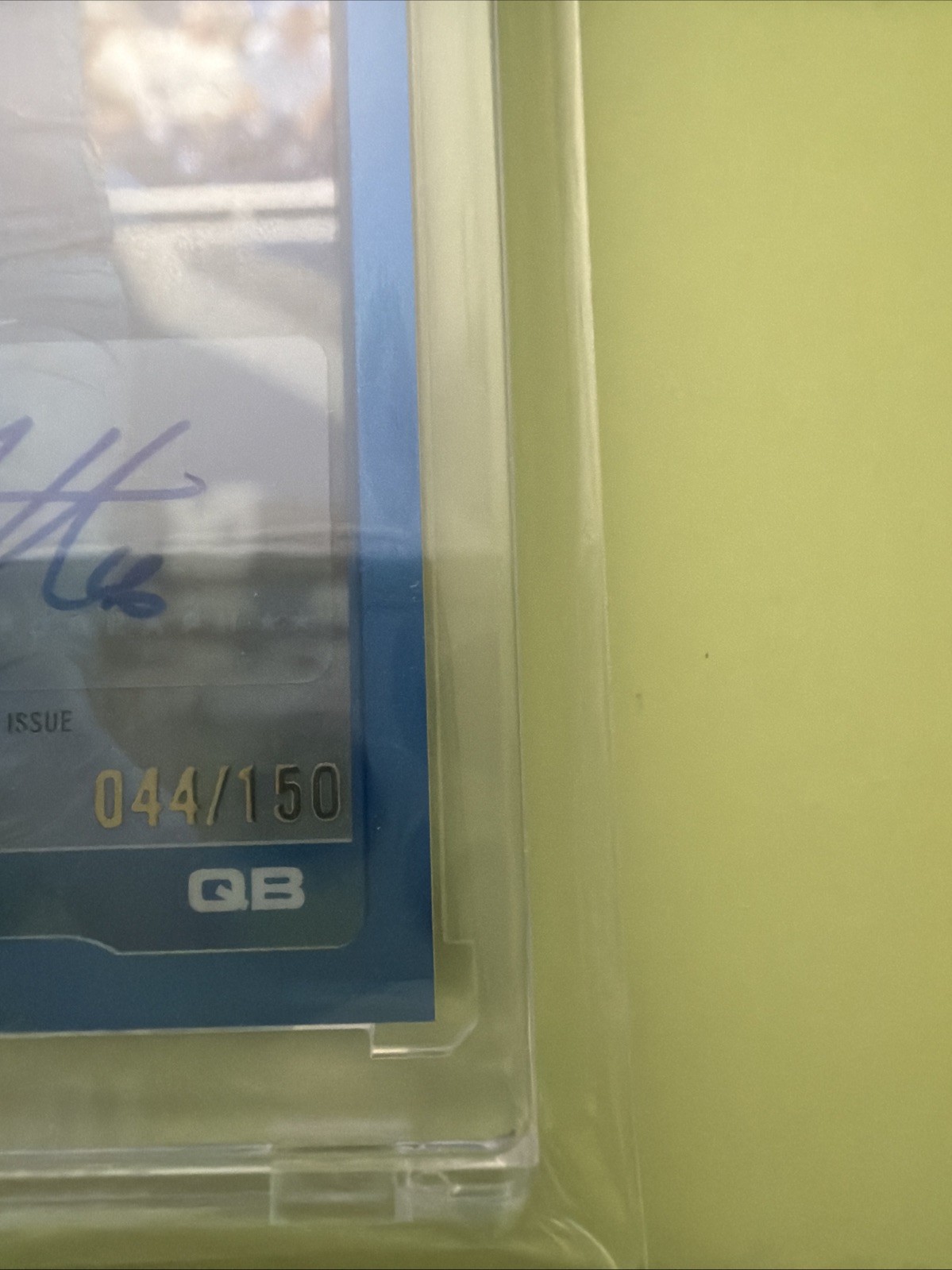 2025 Topps Chrome Jared Goff True Blue Refractor Color Match Auto /150