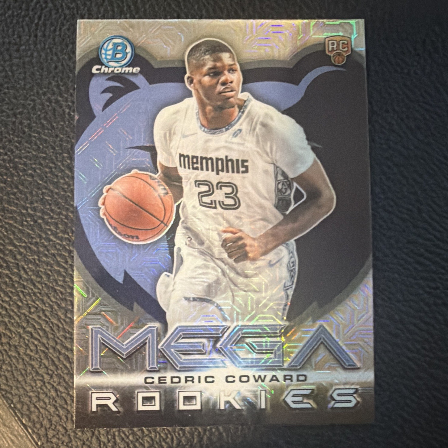 Topps Cedric Coward 2025-26 Bowman Mega Rookies RC Insert MR-11 Grizzlies