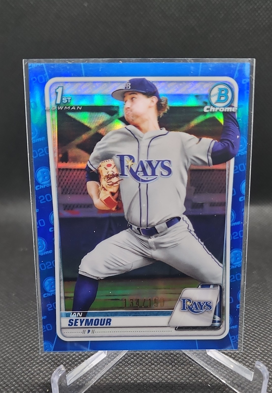 2020 Bowman Draft – Chrome Ian Seymour #BD-96 Blue Refractor /150 (RC)