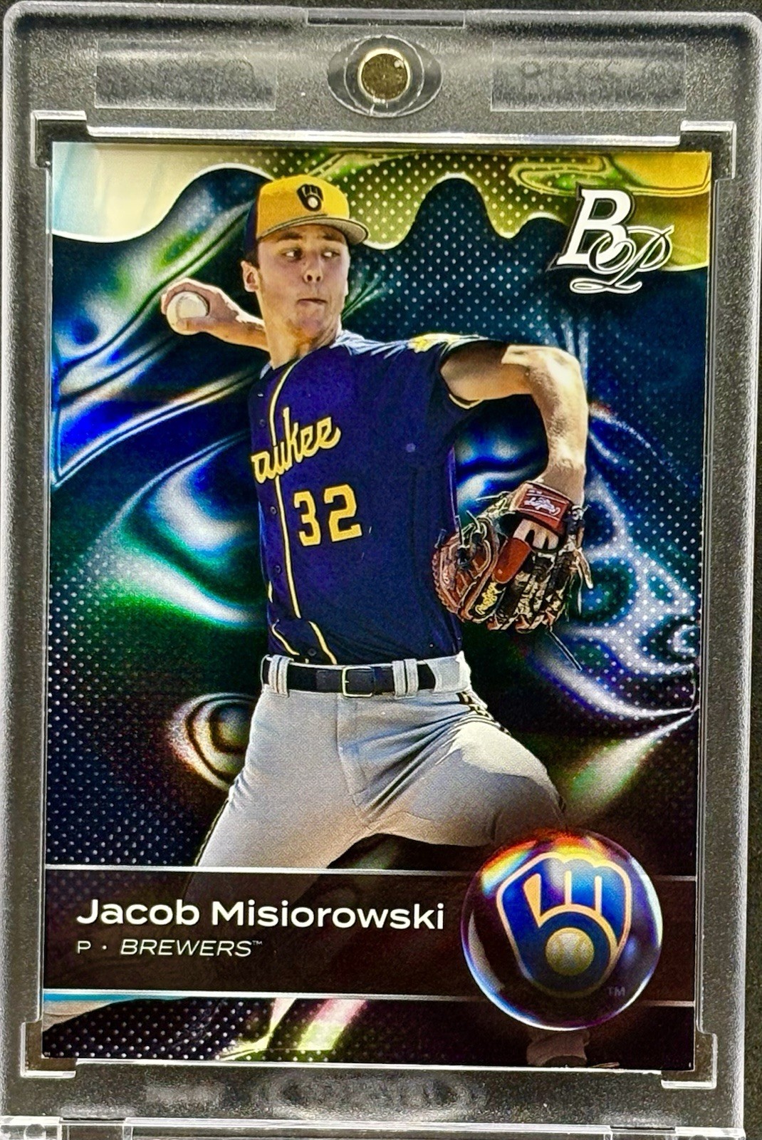 Jacob Misiorowski RARE ROOKIE FOIL REFRACTOR INVESTMENT CARD SSP BREWERS MINT
