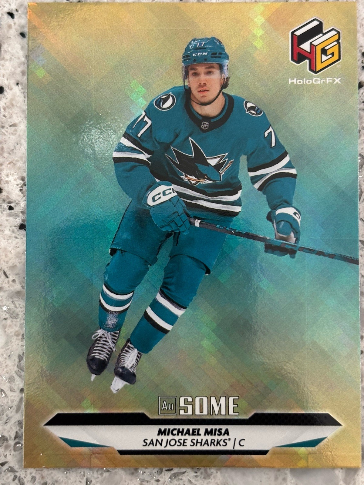 2025-26 Upper Deck Extended Series AuSOME HoloGrFX Michael Misa (RC)