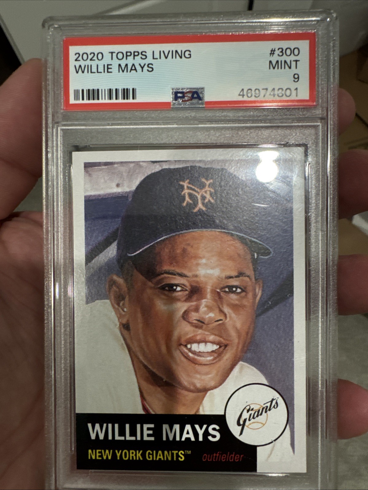 2020 Topps Living Set Willie Mays PSA 9 #300 HOF
