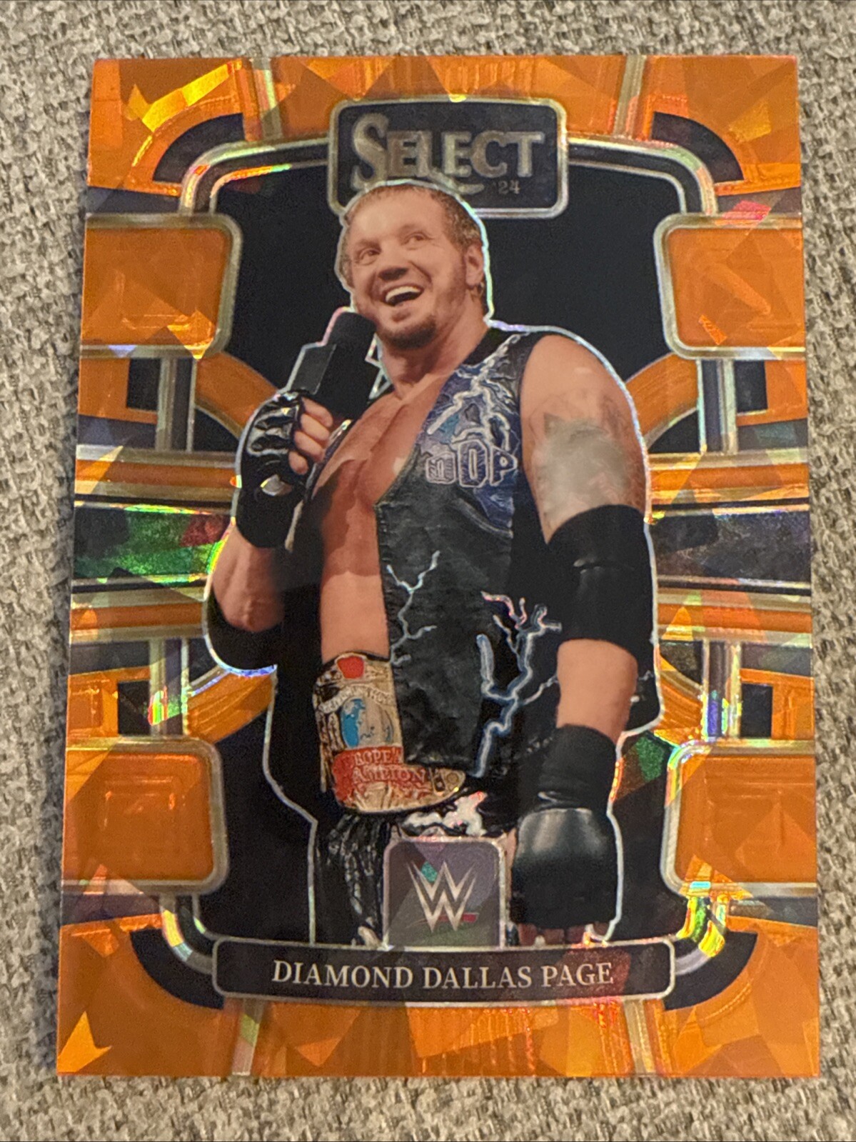 ORANGE CRACKED ICE PRIZM 2024 Panini Select WWE Wrestling Cards You Pick/Choose!